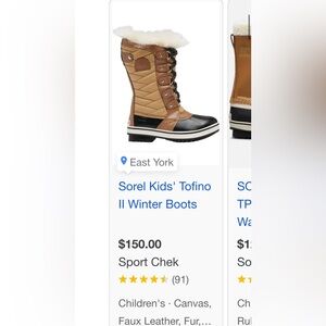 Sorel Brown and Black Fur-Lined Boots